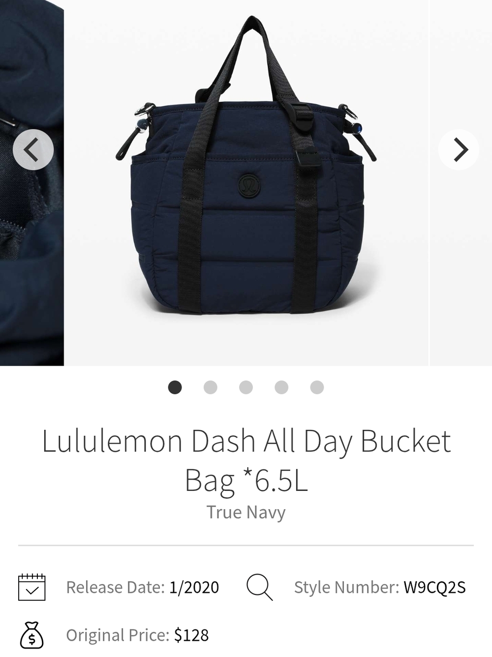lululemon Dash All Day Bucket Bag